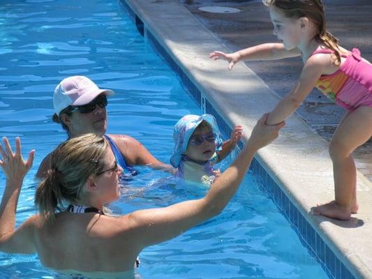 Adult Tot class at LSF Swim