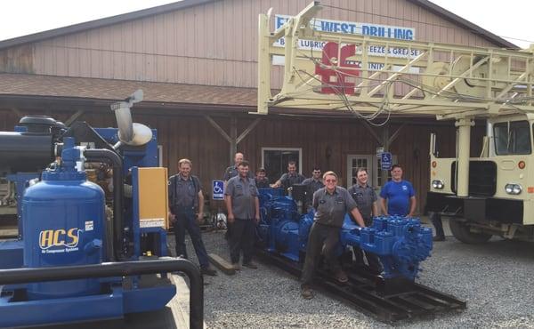 East West Drilling company picture - technicians crew