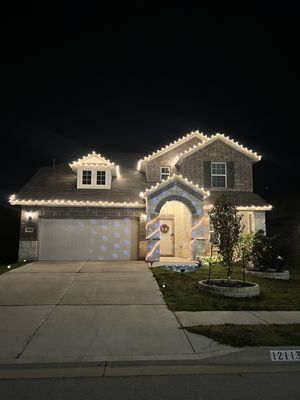 Christmas Lights Installation.