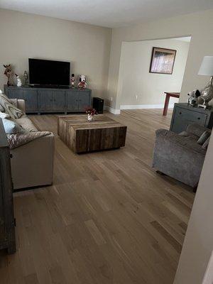 Gorgeous finish - this floor used to be a dark cherry color!