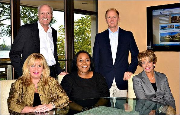 Roger's support staff (front row) Stephanie, Saleemah, Mary Kay (back row) Tom and Roger