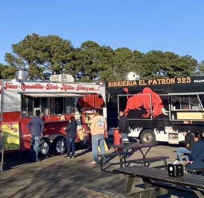 Food trucks in front parking lot