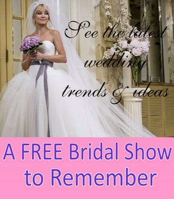 Register for one of our FREE Shows today with the link below!
  
  http://www.bridalaffair.com/event.php