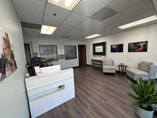 Front desk of our customer lobby/waiting area