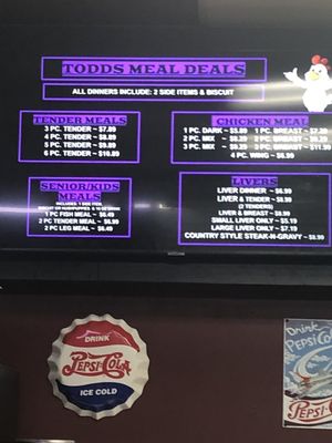 Meal deal board