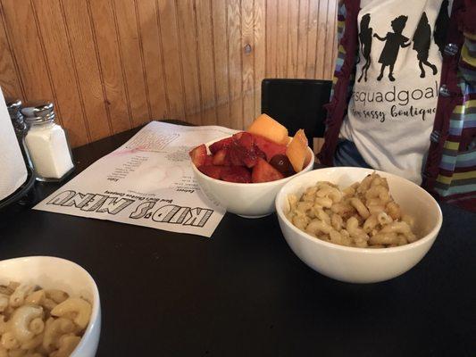 Fruit bowl was fresh and varied.