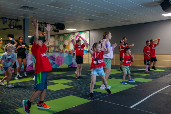 Kids dancing during Camp Rock! Camp Rock is Liquid Church's Bible-based, Creative Arts Summer Camp for kids.