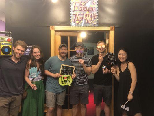 Challenging but super fun room: Escape the 90s. 31% pass rate?!