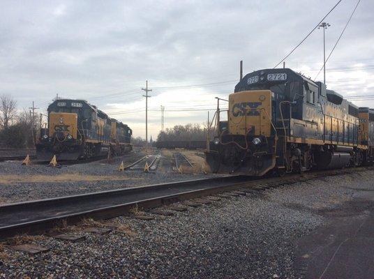 Outside the Hagerstown Roundhouse in the CSX Yard