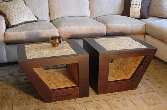 coffee tables: kirei board and wenge