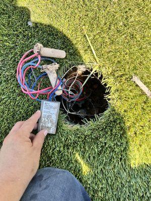 Repairing irrigation valve with decoder