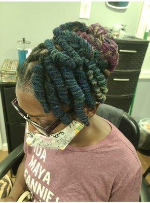 Loc updo