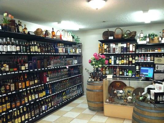 Liquor store inside