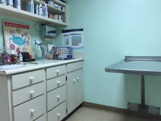 Skate's vet room.