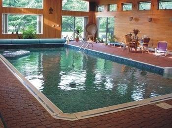 The ozone treated indoor pool. Very environmentally friendly!