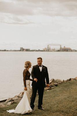 lakeside warehouse wedding