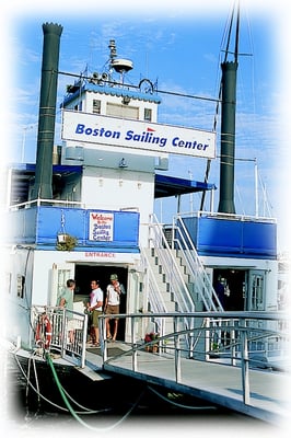 The sailing center's clubhouse