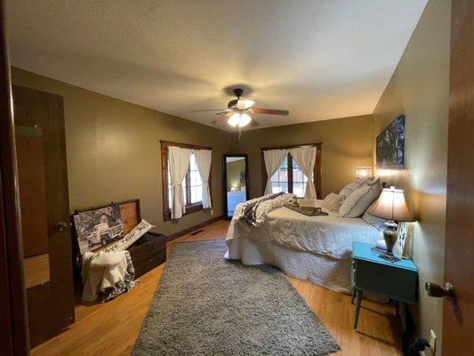 Historic home in downtown Claremore, primary bedroom is huge!