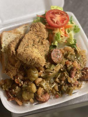 Smothered okra