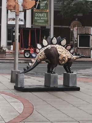 Dinosaurs rule downtown Stamford?