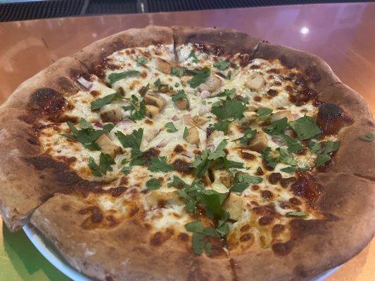 BBQ Chicken Pizza - added cilantro