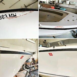 Well done job done by All Island Fiberglass!
Fiberglass boat repair shop