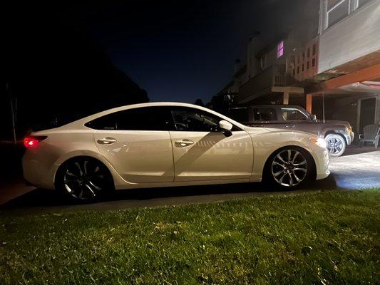 Coilover install on a 2014 Mazda 6