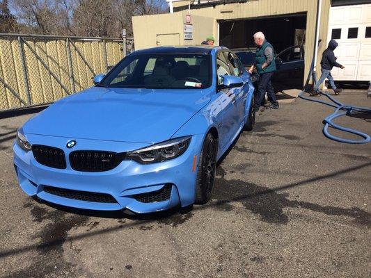 Car leaving clean and dry!