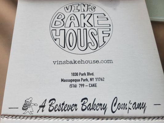 New branding! Vin's Bakehouse.