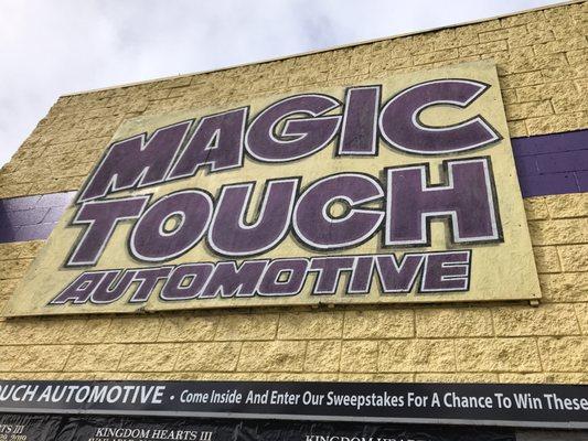 This is what it looks like on the outside Magic Touch Automotive.