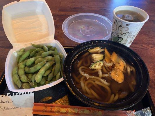 Edamame & Vege Udon Noodle Soup