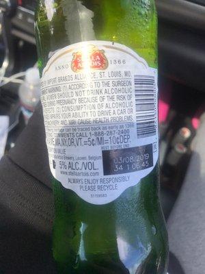 Expired beer