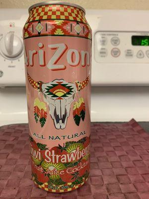 ARIZONA All Natural Kiwi Strawberry Fruit Juice Cocktail. Price 99 cents.