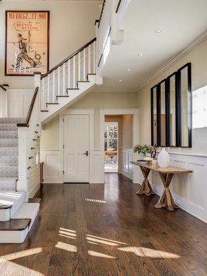 Just love this oak floor with this stain color