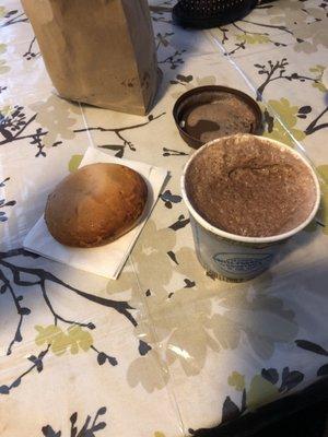 Pandebono & delicious hot chocolate (not made with water! :)