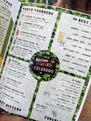 I like the menu!