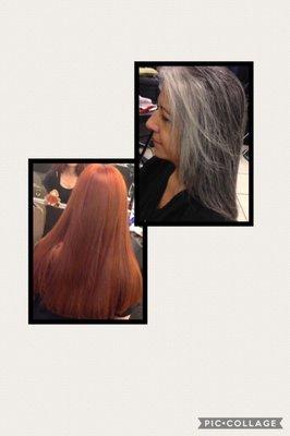 Keratin treatment for colored hair and Japanese Lisio straightening for virgin hair