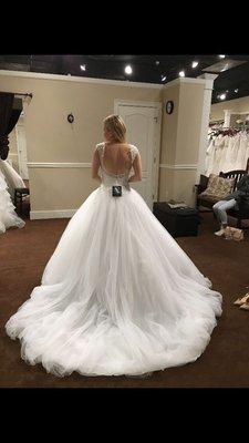 This is how my dress looked before. Back was opened.