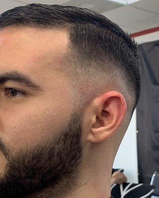 Fade type haircut