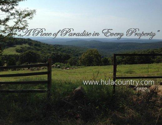 HULA Country = Paradise Properties  Right here in the Arkansas River Valley and the Ozark Highlands! this photo is in Crawford Co. Arkansas