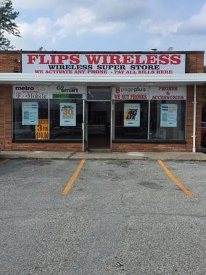 Outside view of flips wireless