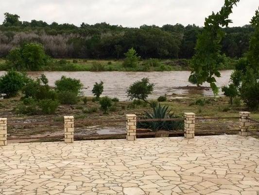 Ceremony or event space by the river.