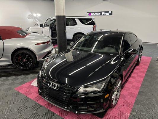 This 2014 Audi S7 is looking great after our premium 2-step paint correction and ceramic coating