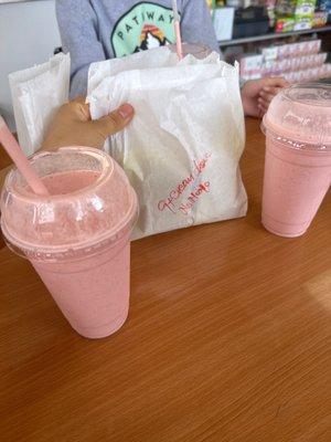 Bagels and protein shake