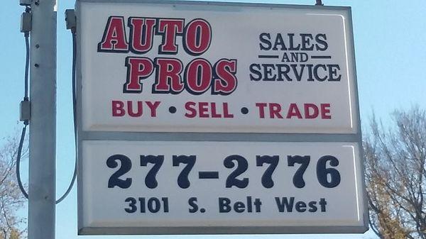 AUTO PROS SALES AND SERVICE 3101 S BELT W., BELLEVILLE, IL 62226 618-277-2776