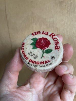 Mazapan Treat- peanut, sugar. Not almond paste