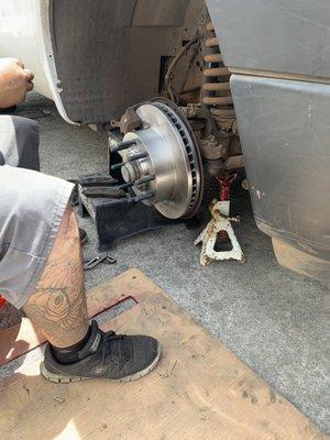 Brake job f350