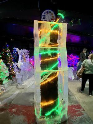 08.31.23 20° inside the ice display at the Fairbanks Ice Museum