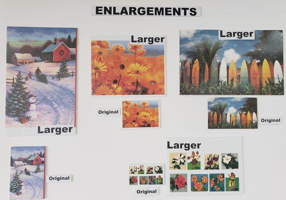 Enlargements & Reductions