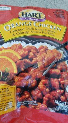 Hart's Orange Chicken packaging